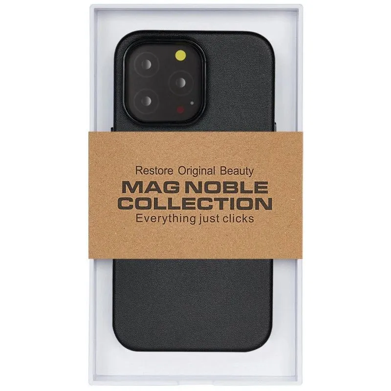 фото Чехол-накладка Kzdoo Mag Noble Collection MagSafe для Apple iPhone 14 Pro искусcтвенная кожа (карбоновый черный)
