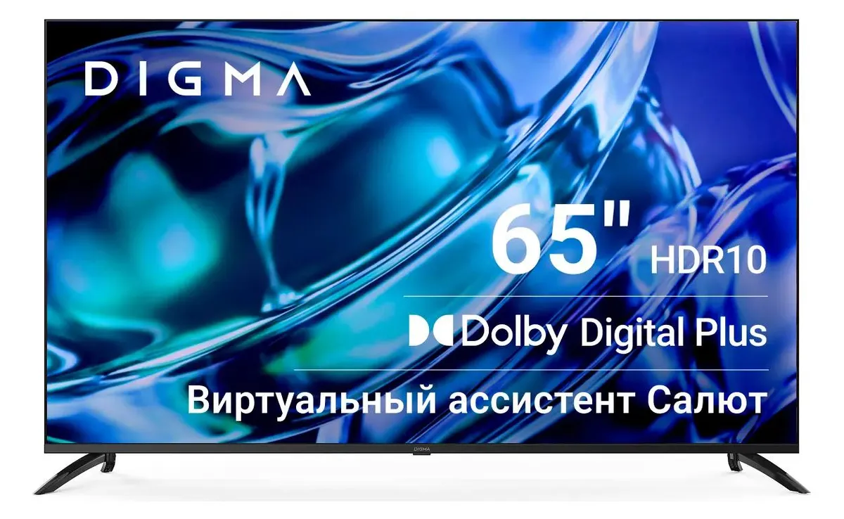 Телевизор Digma DM-LED55UBB40, 55", LED 4K UHD, 60 Гц, Smart TV (Салют ТВ) — фото 5