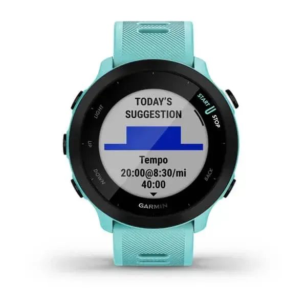 фото Смарт-часы Garmin Forerunner 55 42 mm (Aqua) (010-02562-12)