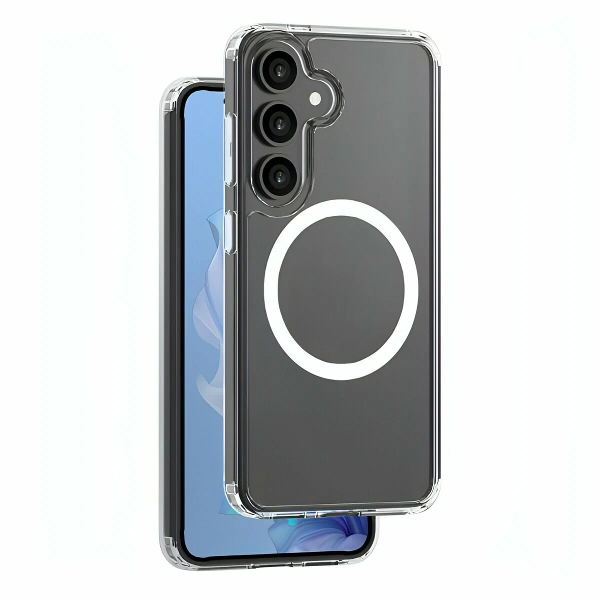 Чехол-накладка Gel Crystal Magsafe (D-84262) для Samsung Galaxy S25 пластиковый (прозрачный)