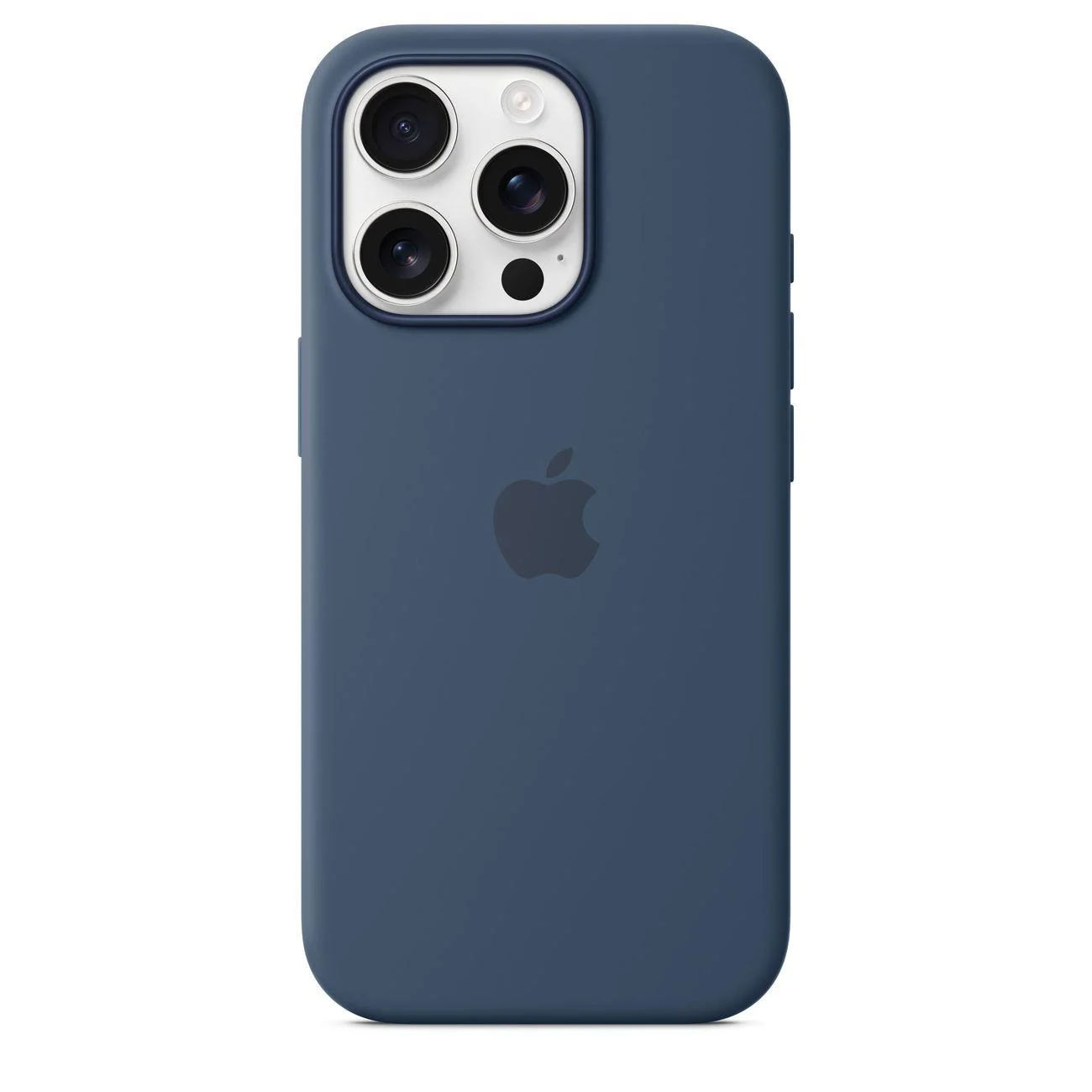 фото Чехол-накладка Silicone Case with MagSafe для iPhone 16 Pro (Dark Blue)