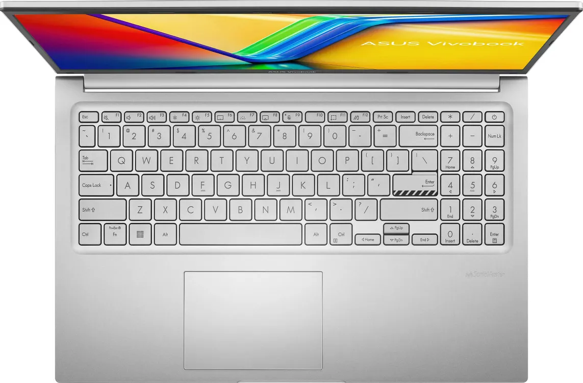 Ноутбук ASUS X1502VA-BQ492 (15.6" IPS, Intel Core i5 13420H, 16Gb, 512Gb SSD, Intel UHD Graphics, noOS) (Серебристый) — фото 2