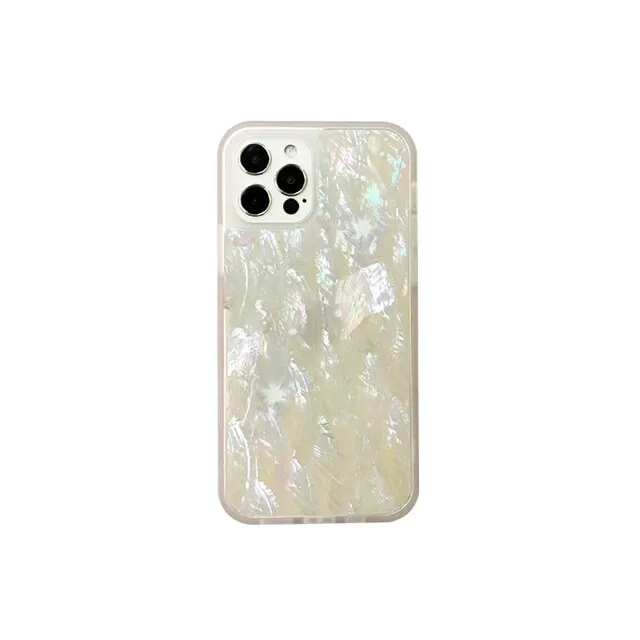 фото Чехол-накладка K-Doo Seashell для iPhone 13 пластиковый (белый)