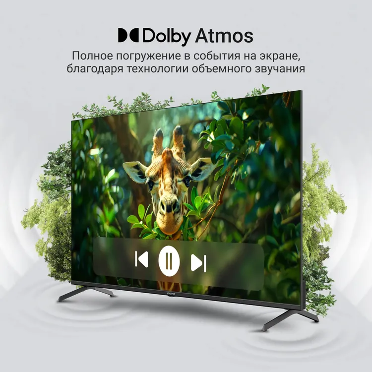 Телевизор Digma DM-LED55UQB31, 55", QLED 4K UHD, 60 Гц, Smart TV — фото 5