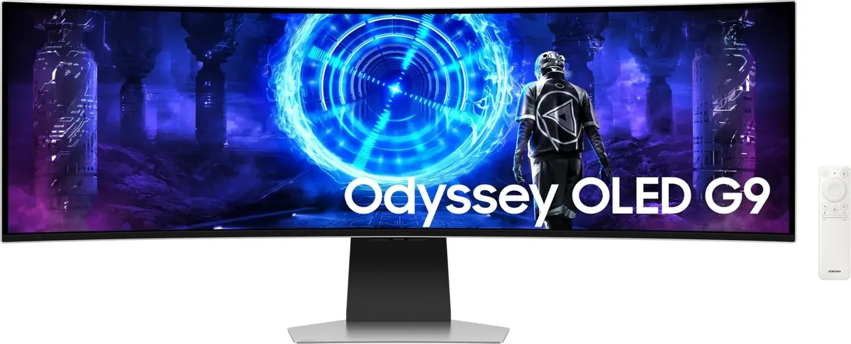 Монитор Samsung Odyssey, 49", OLED 5120×1440, 240 Гц, 0.03 мс, изогнутый
