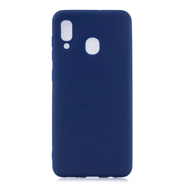 фото Чехол-накладка Cherry для Samsung Galaxy A20/A30 силиконовый (синий)
