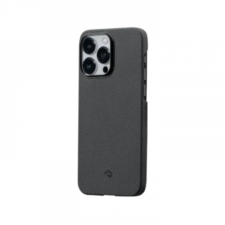 фото Чехол-накладка PITAKA MagEZ Case 3 для Apple iPhone 14 Pro Max карбоновый (кевлар) черно-серый в полоску