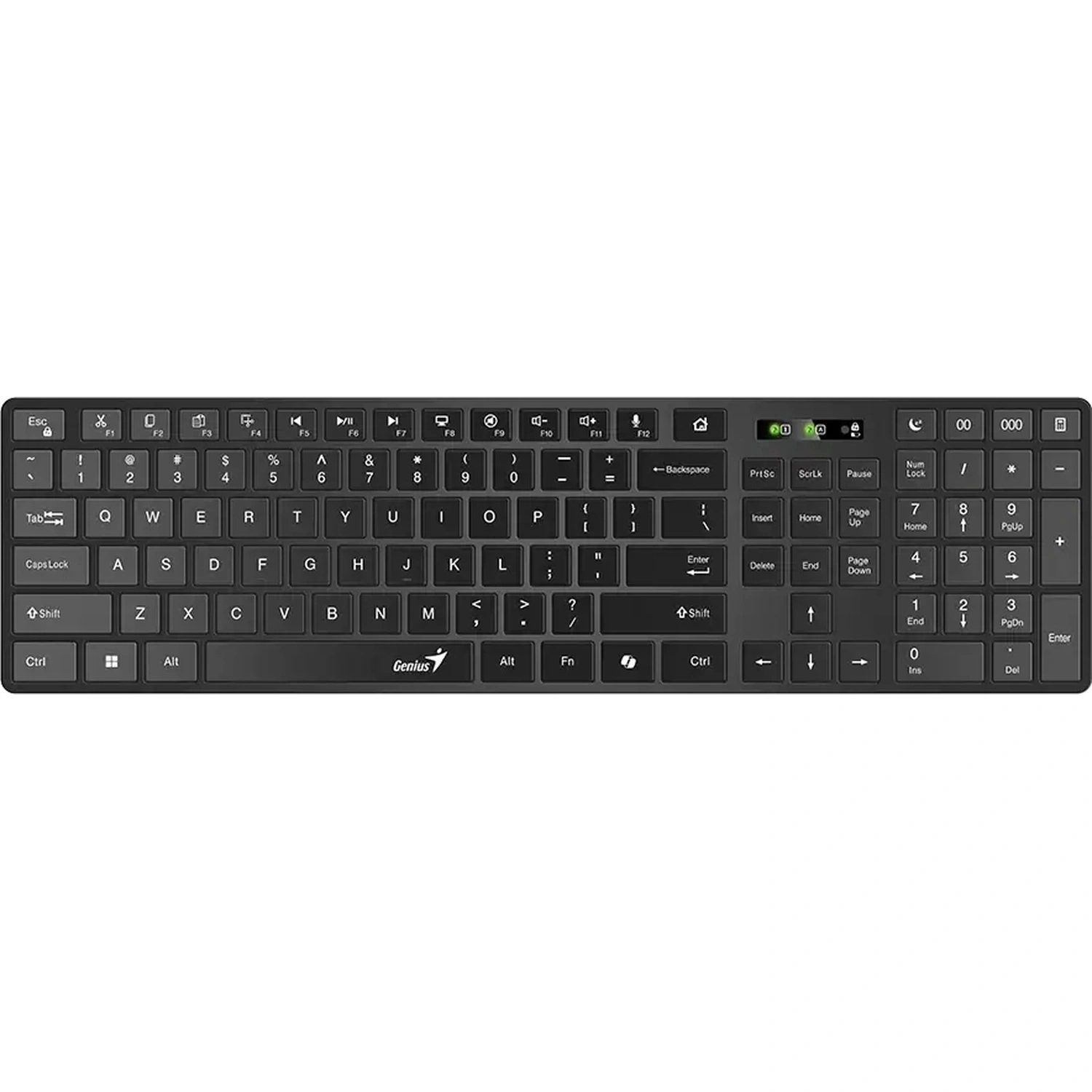 фото Клавиатура Genius Slimstar 7250BT, беспроводная (радио + Bluetooth), чёрный