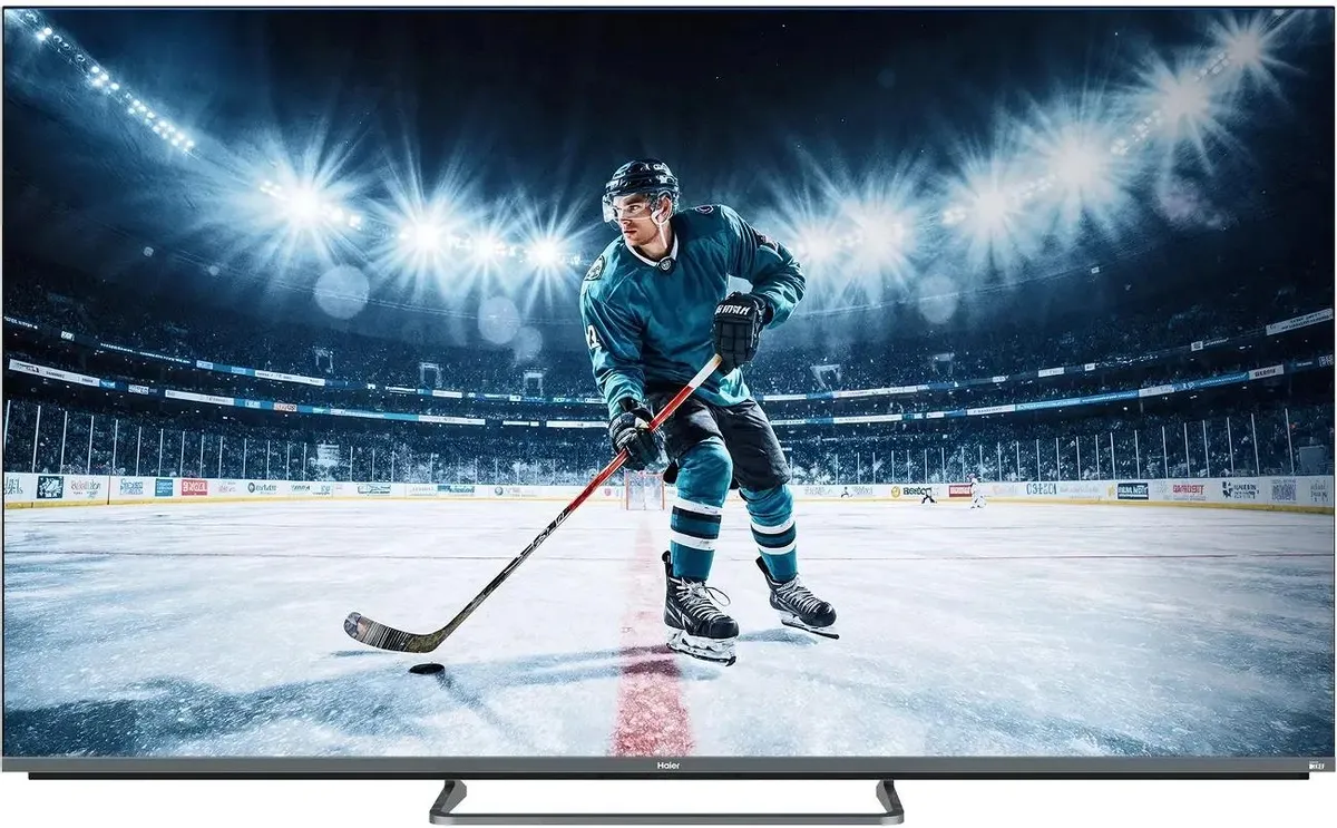 Телевизор Haier DH1ZH0D00RU серебристый, 55", Mini LED 4K UHD, 60 Гц, Smart TV (Android TV), серебристый