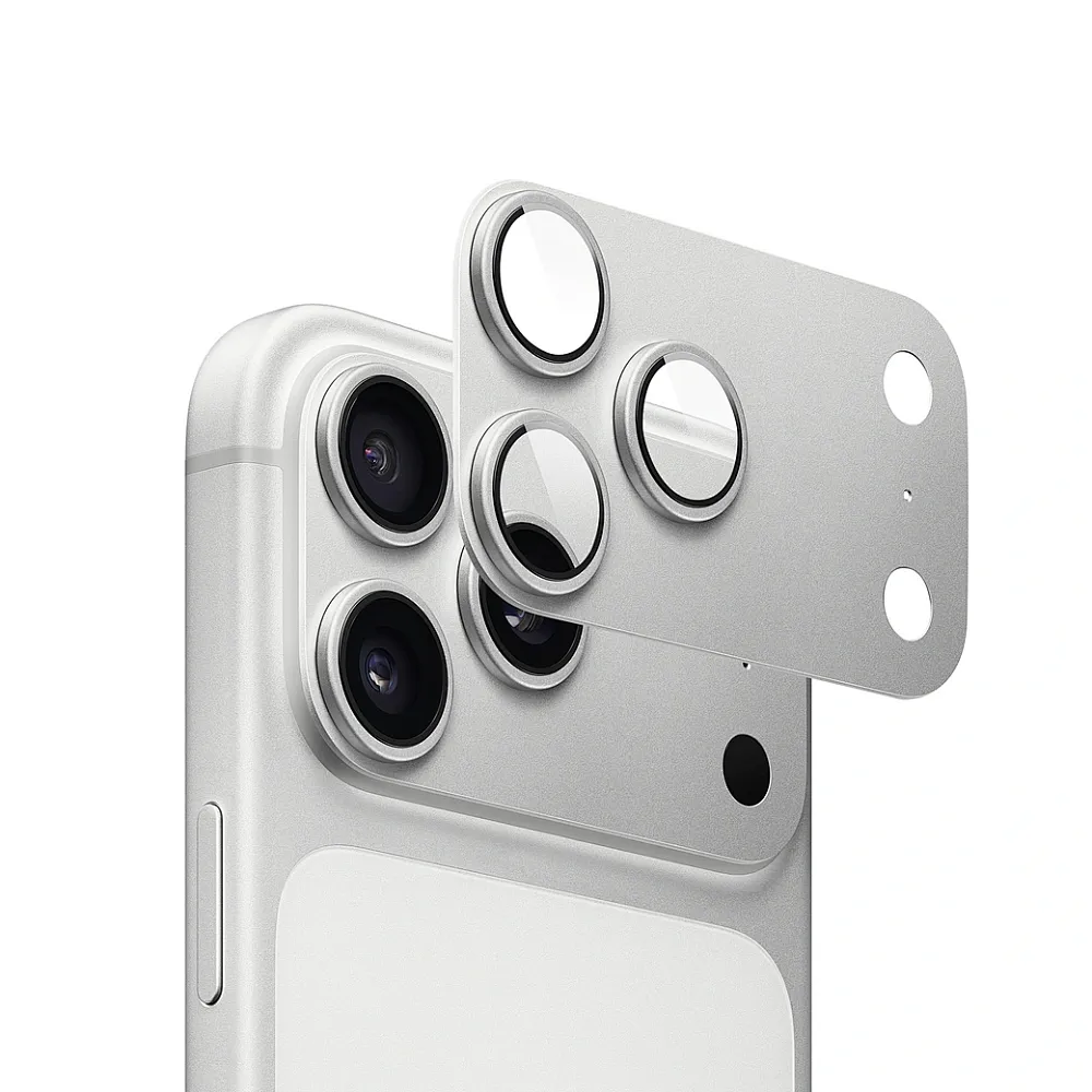 фото Защитное стекло на камеру Wiwu (LG-012) для Apple iPhone 17 Pro Max (серебристый)