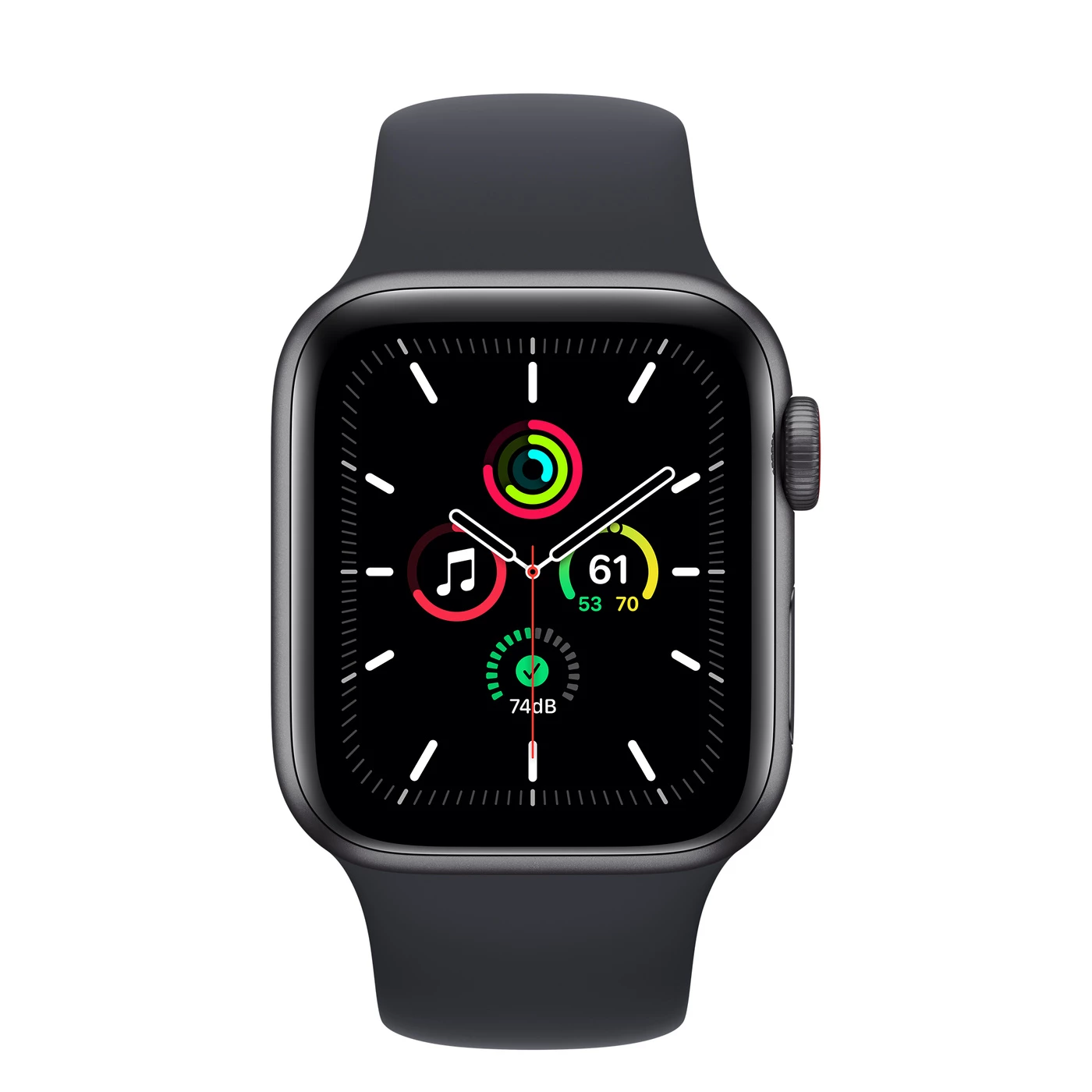 Apple Watch SE 40mm (GPS+Cellular) Space Gray Aluminum Case with Midnight Sport Band (MKR23) б/у
