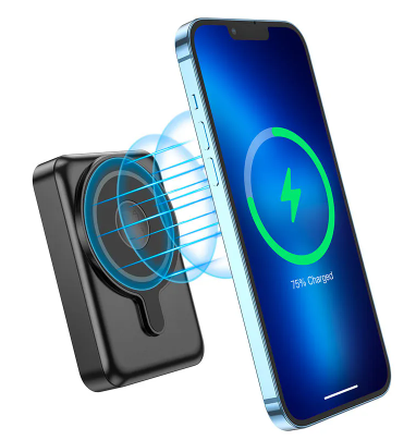 фото Внешний аккумулятор Hoco Q11 Expressar MagSafe 3в1 10000mAh USB Type-C (черный)