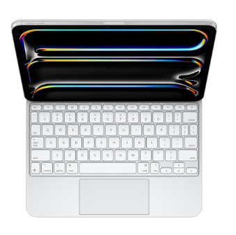 фото Клавиатура Apple Magic Keyboard with Trackpad для iPad Pro 13 (2024) русская (нейлон с подставкой) (белый) (MWR43)