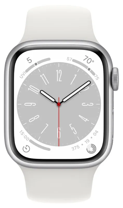 Apple Watch Series 8 41mm (GPS) Silver Aluminum Case with White Sport Band (MP6K3) б/у