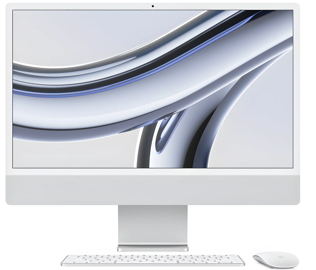 Apple iMac 24" with Retina 4.5K (M3 8C CPU, 10C GPU/16GB/1TB) (Silver) (Z19E000Y3)