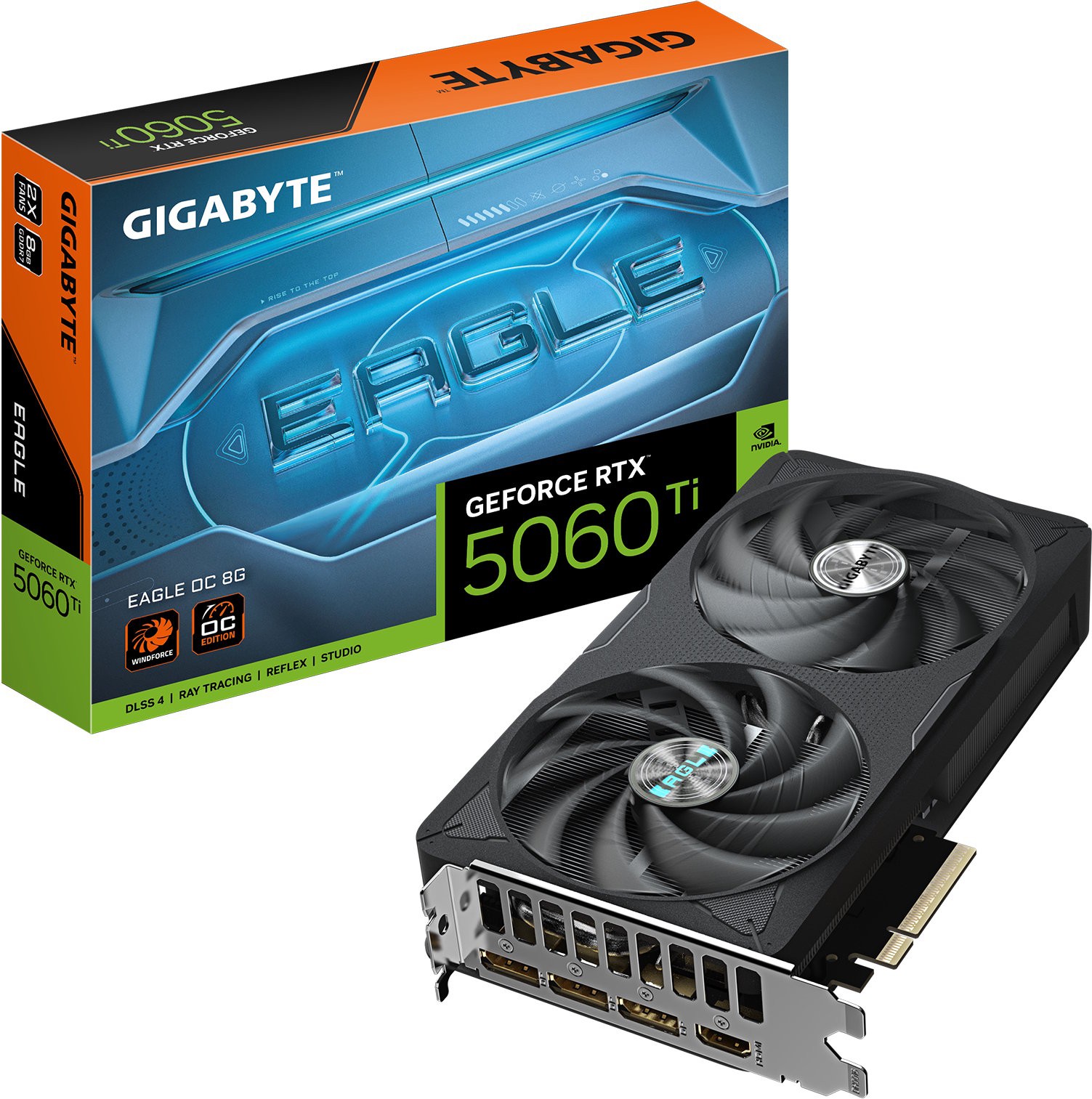 Видеокарта Gigabyte (GV-N506TEAGLE OC-8GD) GeForce RTX 5060 Ti 8GB EAGLE OC