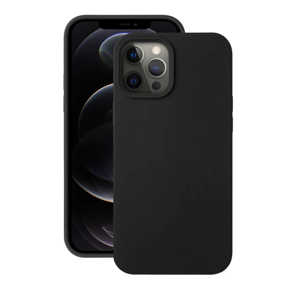 фото Чехол-накладка Deppa Liquid Silicone Pro Magsafe Case (D-870098) для Apple iPhone 12 Pro Max силикон (черный)