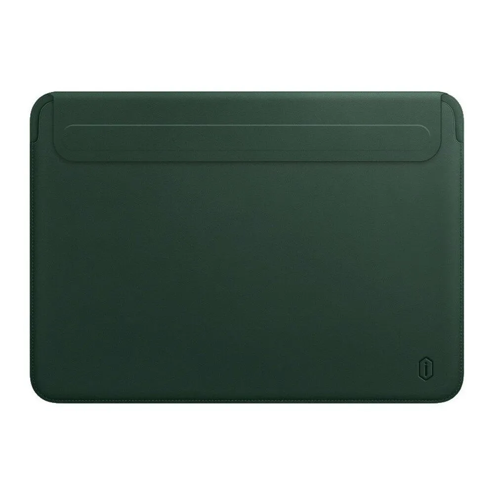 фото Чехол для ноутбука WIWU Skin Pro II PU Leather Sleeve для Apple MacBook Air 13.6" (темно-зеленый)