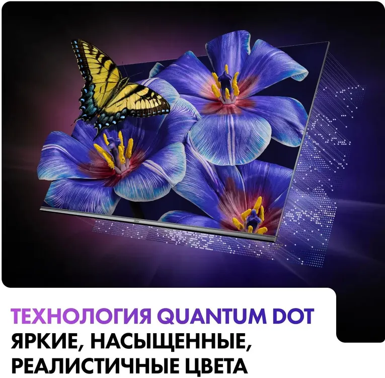 Телевизор Haier DH1VMZD01RU, 55", QLED 4K UHD, 60 Гц, Smart TV (Android TV), серый — фото 3