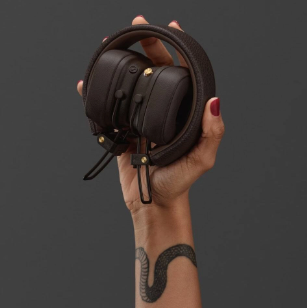 фото Беспроводные Bluetooth стерео-наушники Marshall Major V (Brown)