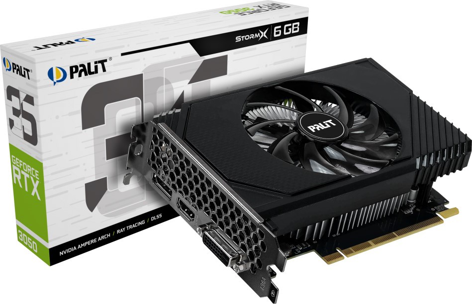 Видеокарта Palit (NE63050018JE-1072F) GeForce RTX 3050 6GB STORMX V1