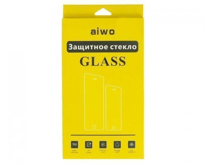 фото Защитное стекло AIWO (Full) 9H 0.33mm для Apple iPhone 6 Plus/6S Plus (прозрачное) цветное черное