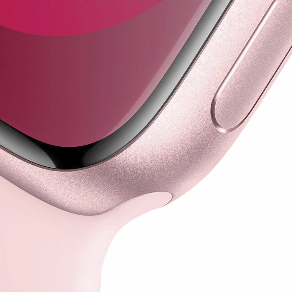 Apple Watch Series 9 41mm (GPS) Pink Aluminum Case with Pink Sport Band (S/M) (MR933)