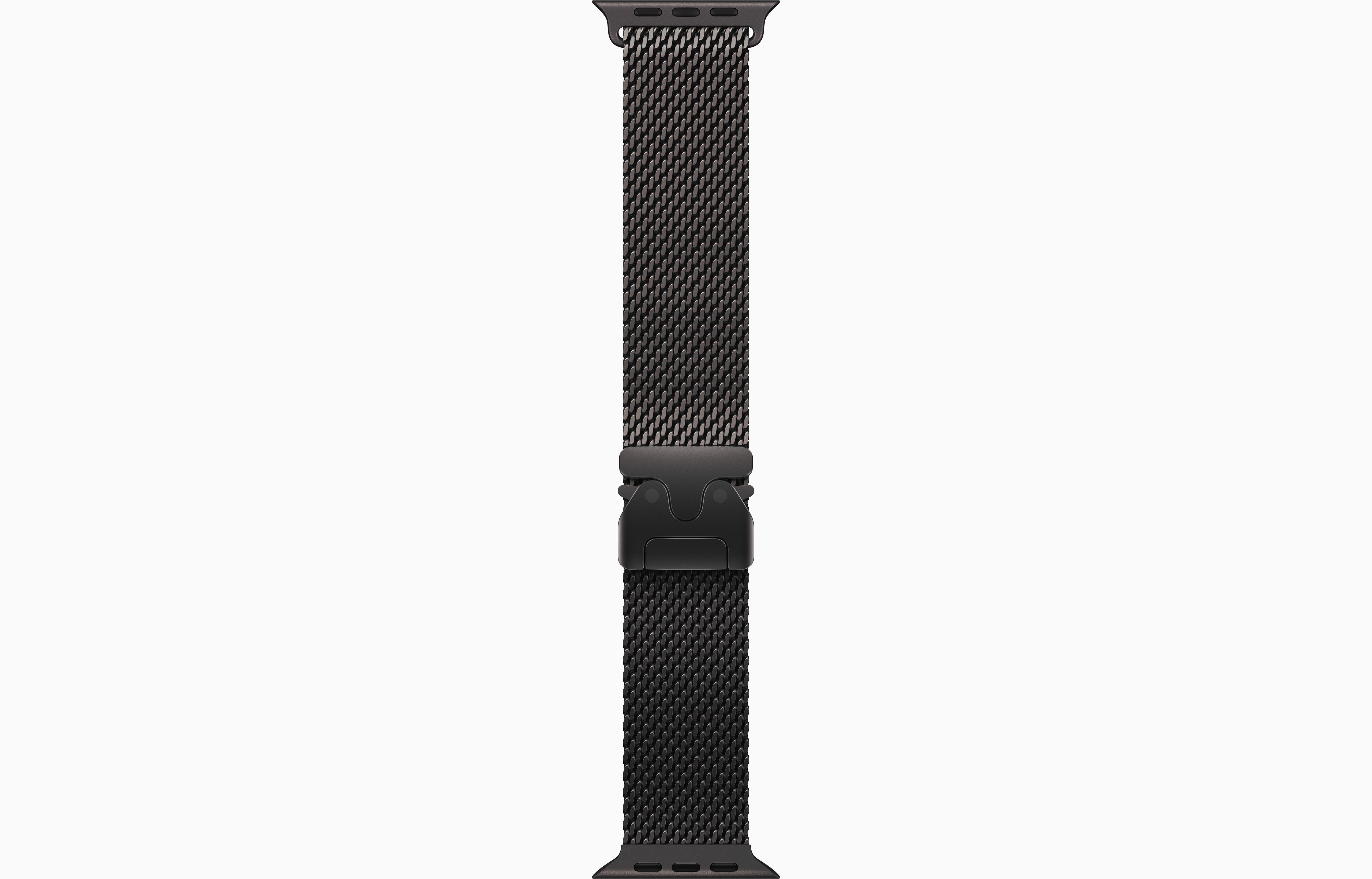 Apple Watch Ultra 3 49mm Black Titanium Case with Black Titanium Milanese Loop (M)