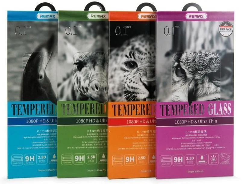 Защитное стекло Remax Tempered Glass 3D 9H для Apple iPhone 7/8/SE (2020) цветное (черная рамка)