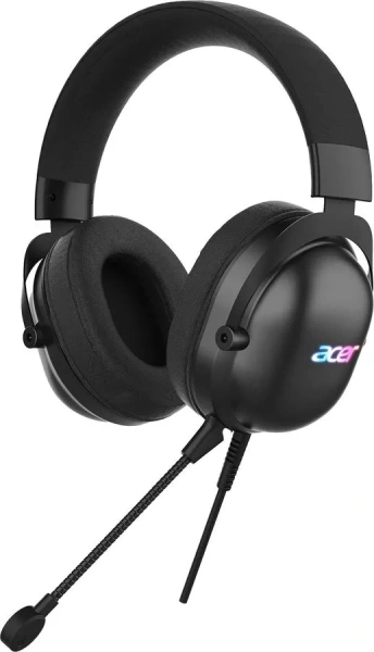 Гарнитура Acer AHW122, проводная, USB, подсветка, чёрный — фото 6