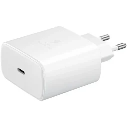 фото Сетевое зарядное устройство Samsung Super Fast Charger Type-C 45W + Cable Type-C 5А/1.8m (белый)