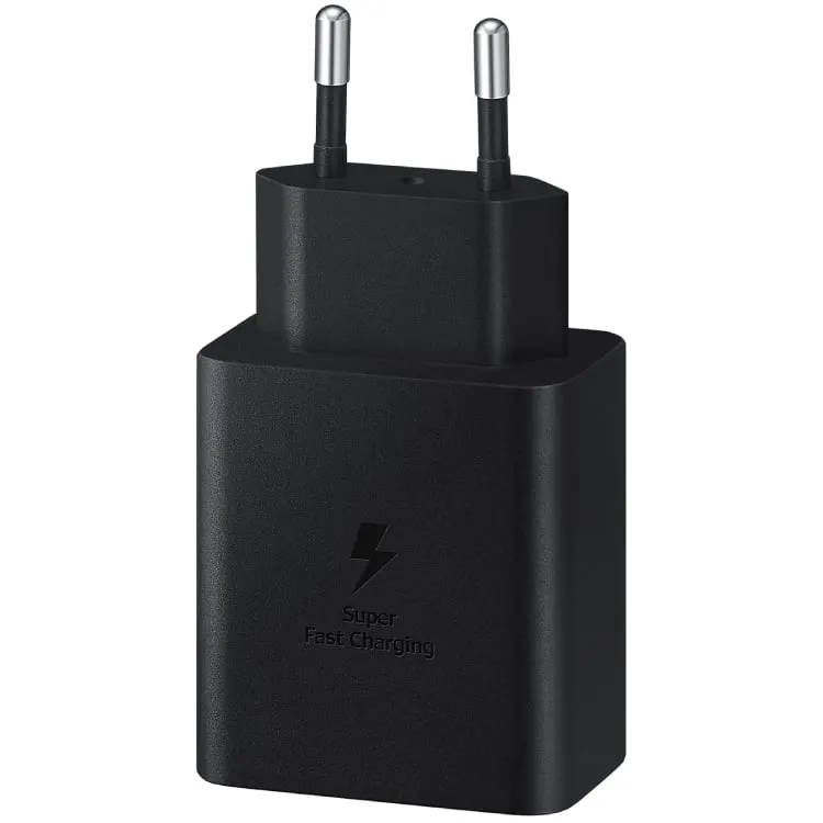 Сетевое зарядное устройство Samsung Super Fast Charger Type-C 45W Cable Type-C 5А18m черный 2400₽