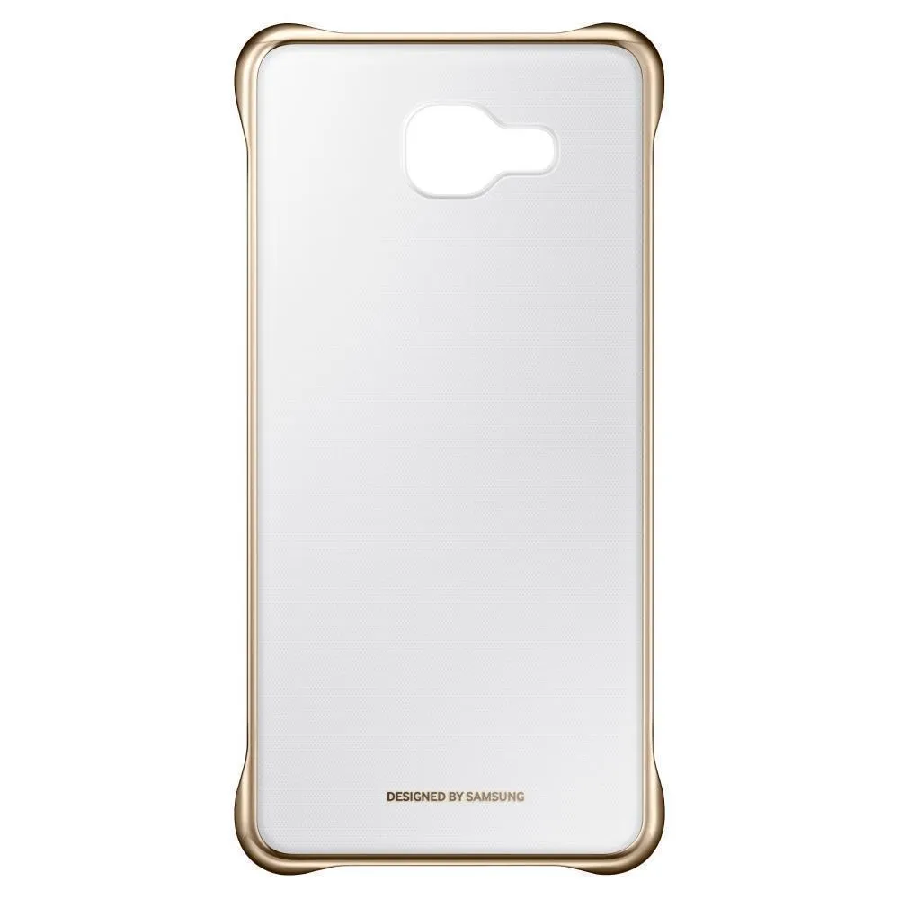 фото Чехол-накладка Samsung Clear Cover для Galaxy A5 (2016) пластик (прозрачный/золотой)