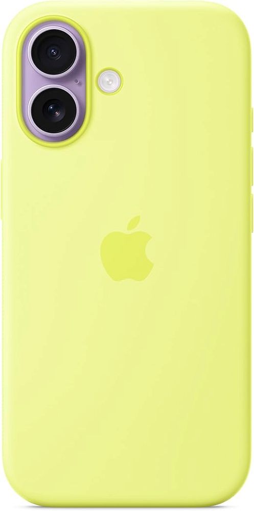 Чехол-накладка Silicone Case with MagSafeCamera Control для iPhone 17 Neon Yellow 2200₽