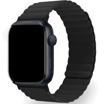 фото Ремешок uBear Mode для Apple Watch 42/44/45/49mm магнитная застежка/силикон M/L (черный)