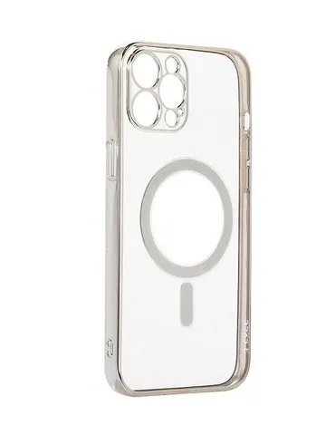 фото Чехол-накладка J-Case Magsafe Series для Apple iPhone 13 Pro Max силиконовый (серебристый)