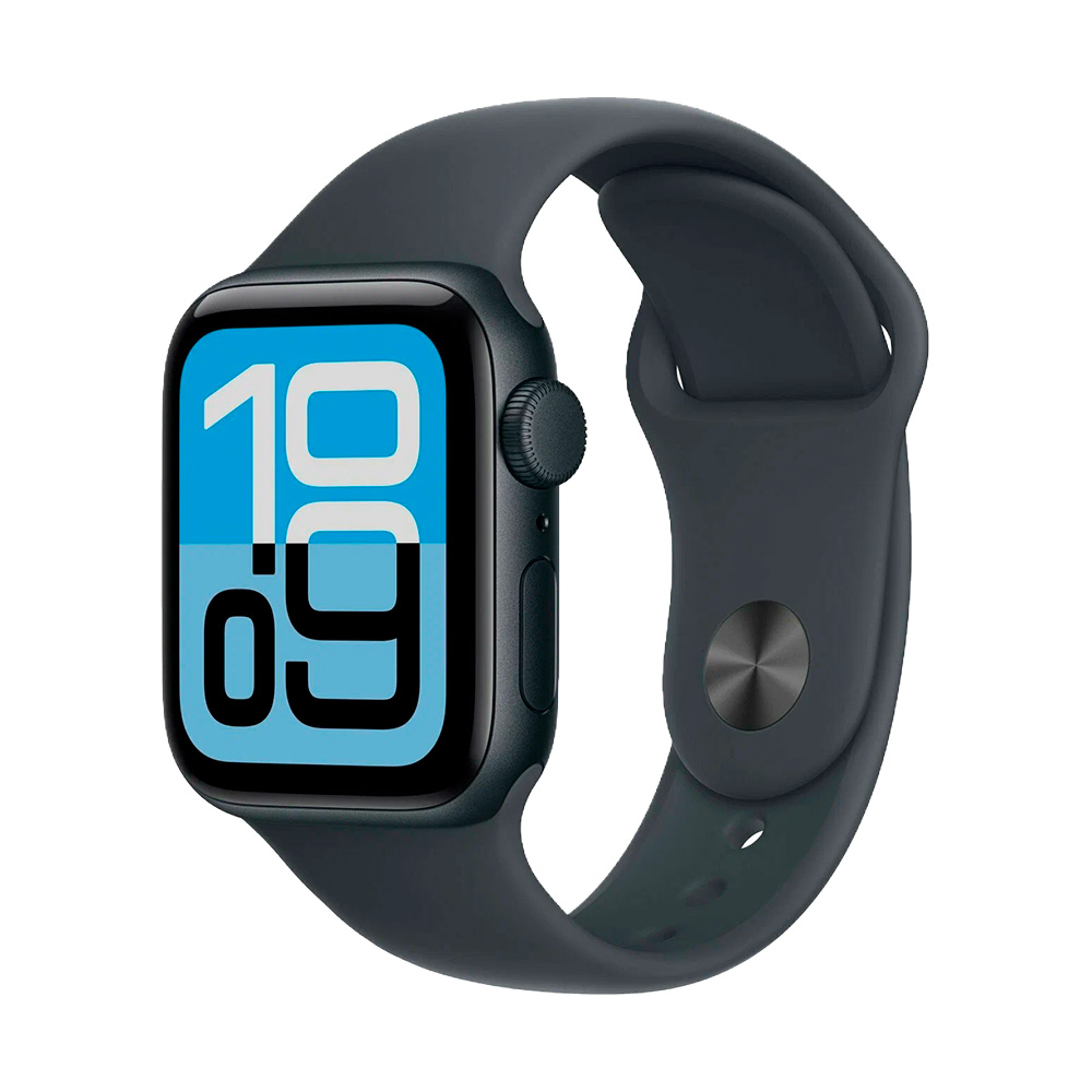 Apple Watch SE Gen 3 40mm Midnight Aluminum Case with Midnight Sport Band (S/M)