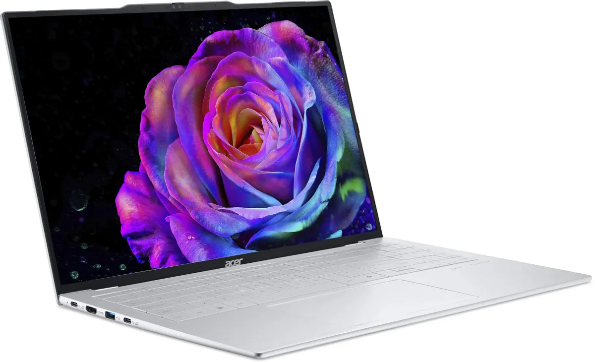 Ноутбук Acer Swift Air 16 SFA16-61M-R721 (16" OLED, AMD Ryzen AI 7 350, 16Gb, 1Tb SSD, AMD Radeon 860M, noOS) (Серебристый) — фото 4