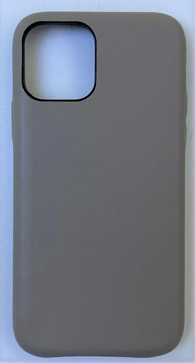 фото Чехол-накладка FaisON SKIN Series для iPhone 11 Pro кожаный (серый)