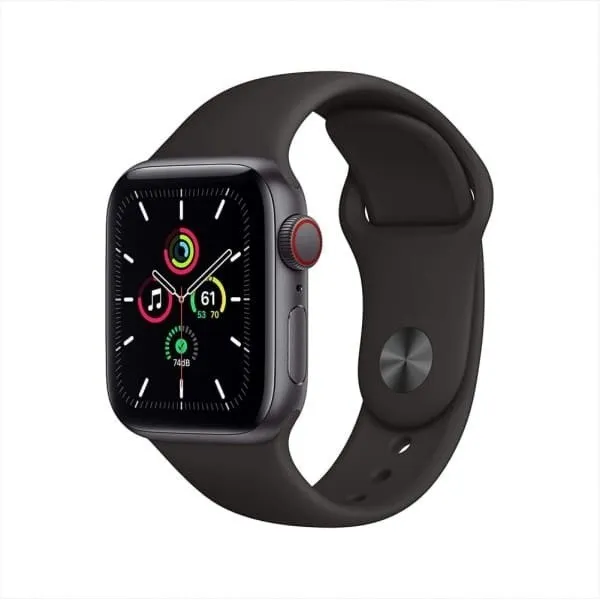 Apple Watch SE 40mm (GPS+Cellular) Space Gray Aluminum Case with Black Sport Band (MYEK2) б/у