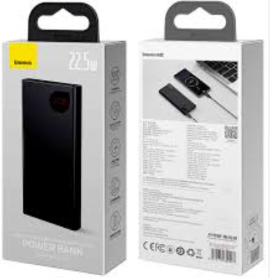 фото Внешний аккумулятор Baseus Adaman Metal Digital Display Quick Charge 10000mAh 22.5W (черный) (PPADM10S)