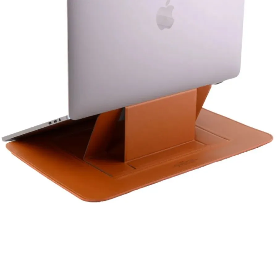 фото Чехол для ноутбука WIWU Skin Pro Slim Stand Sleeve для Apple MacBook Neo/Pro 13/Air 13 с подставкой (коричневый)