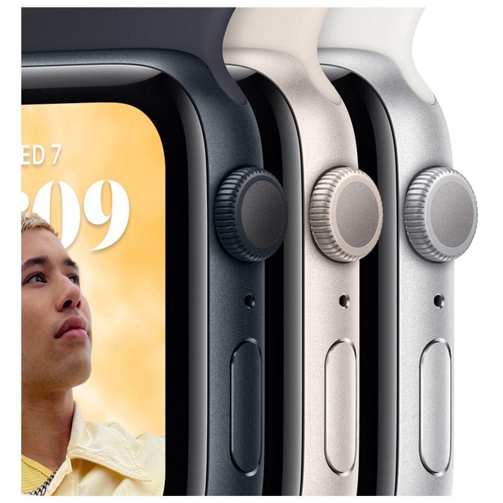 Apple Watch SE Gen 2 44mm (GPS) Starlight Aluminum Case with Starlight Sport Band (MNJX3) б/у