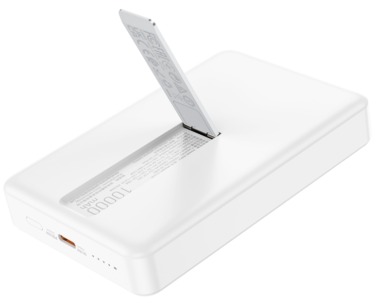 фото Внешний аккумулятор Hoco J125A Power MagSafe 10000mAh Type-C/подставка (белый)