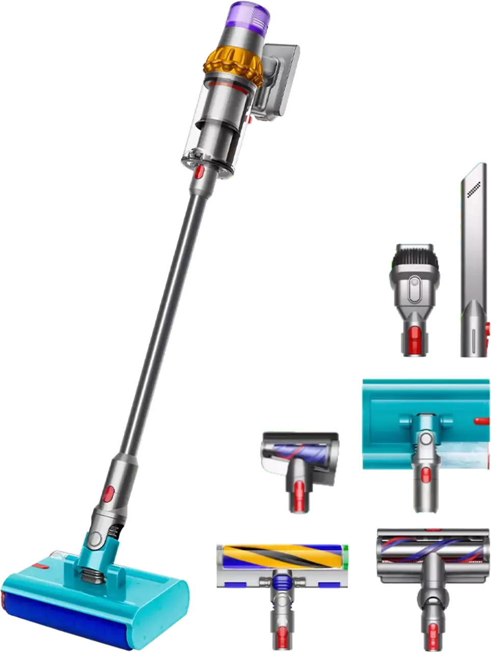 Пылесос Dyson V15s Detect Submarine (SV47) (Yellow/Nickel) EU (448798-01)