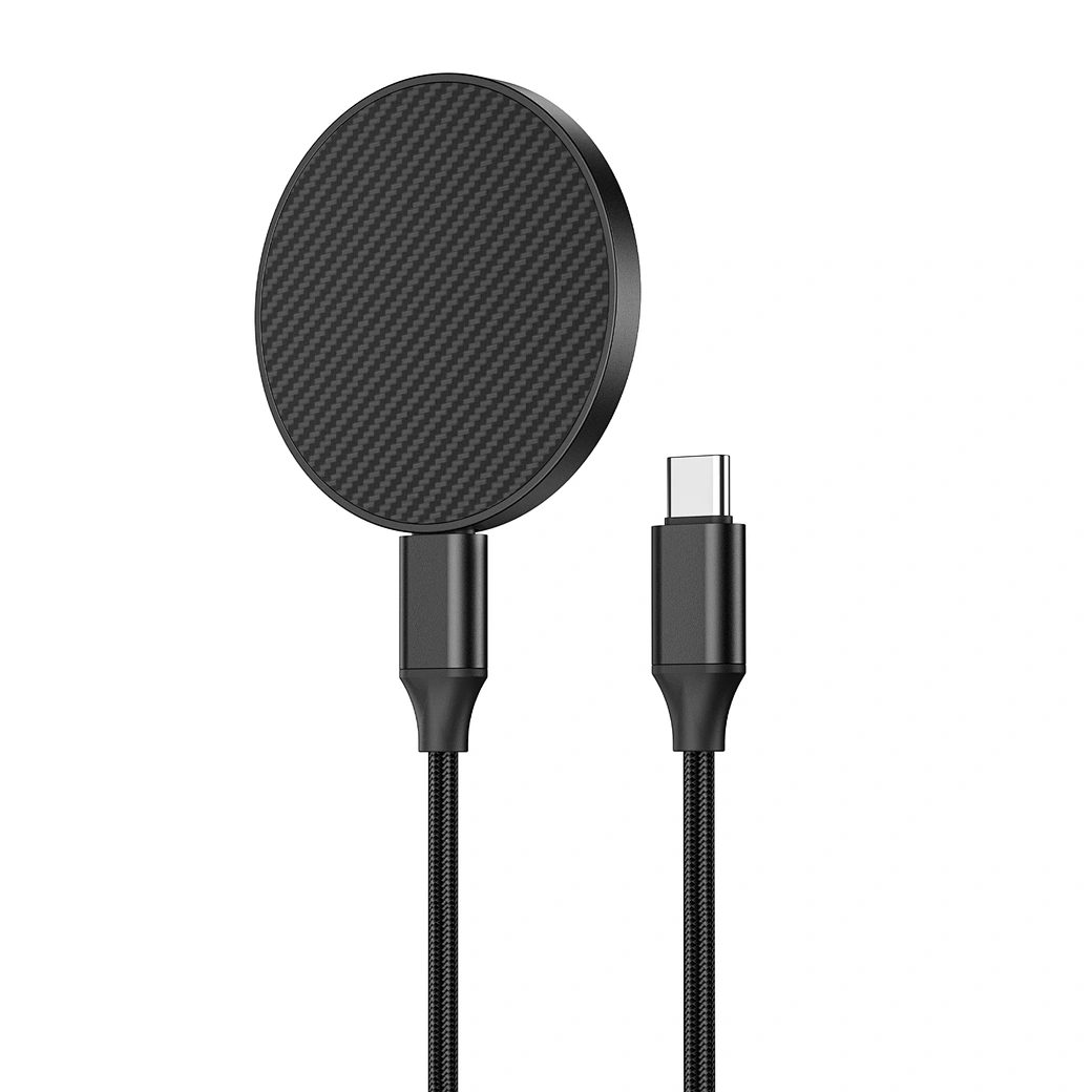 фото Беспроводное зарядное устройство WIWU Aramid 15W для смартфона (Wi-W034) (черный)