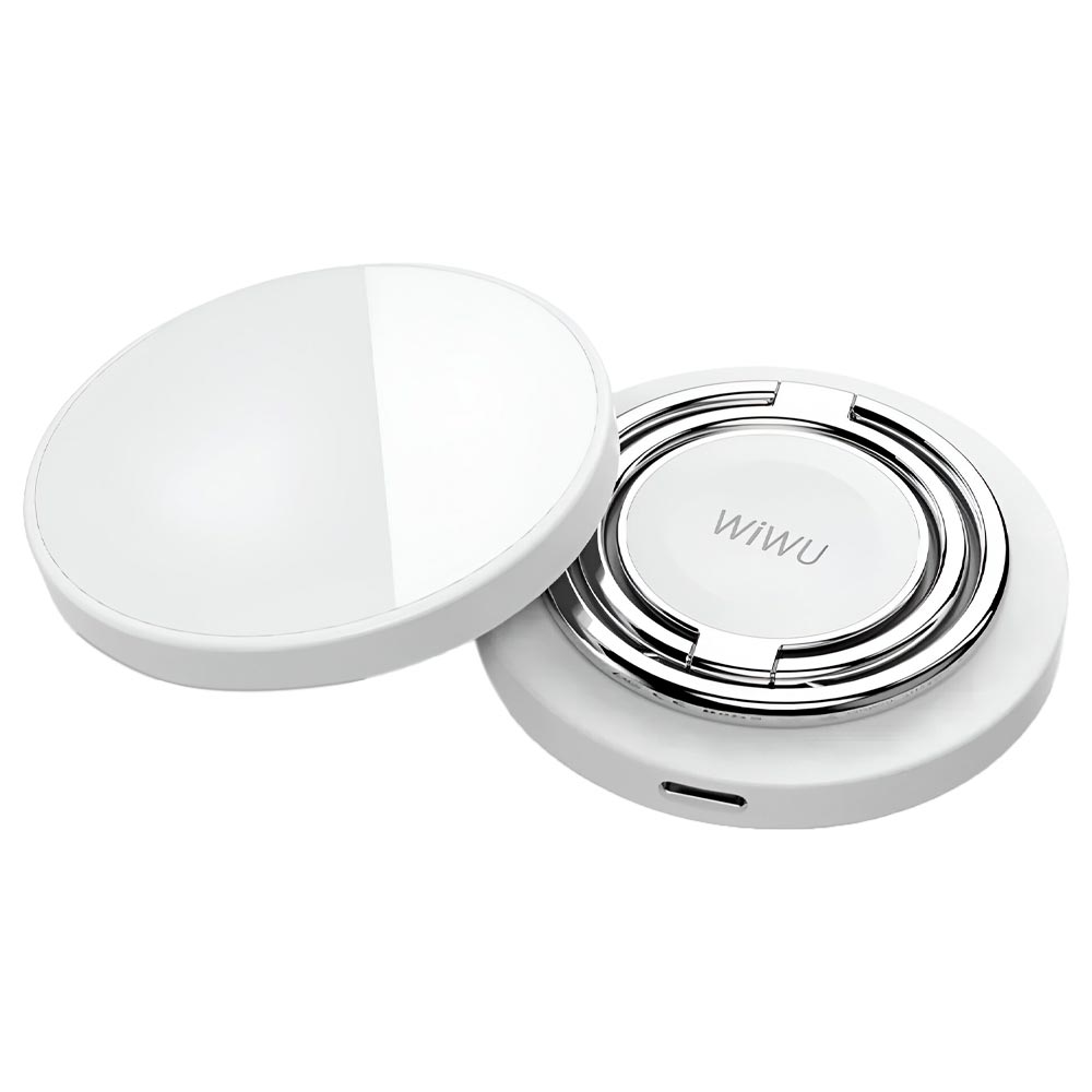 фото Беспроводное зарядное устройство WIWU Wireless Charger 3 в 1 15W для iPhone/Apple Watch/AirPods (Wi-W027) (белый)