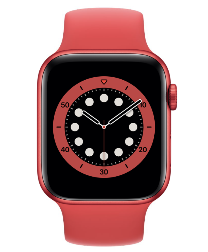 Apple Watch Series 6 44mm (GPS) PRODUCT(RED) Aluminum Case with Red Sport Band (M00M3) б/у