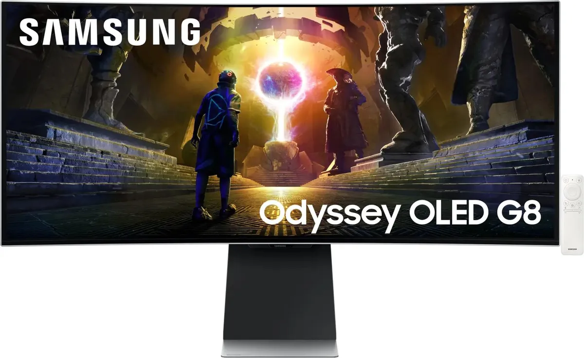 Монитор Samsung Odyssey G8 S34DG852SI, 34", OLED 3440×1440, 175 Гц, 0.03 мс, изогнутый