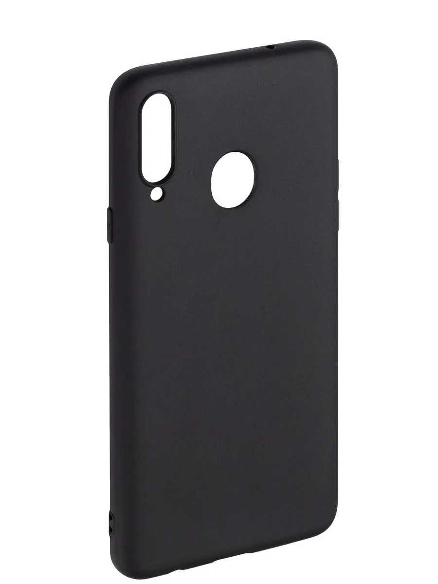 фото Чехол-накладка Silicone Cover для Galaxy A20s (SM-A207) силиконовый (черный)